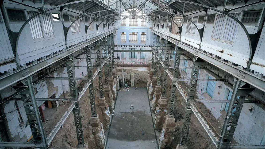 Unterfangungen in einer Halle