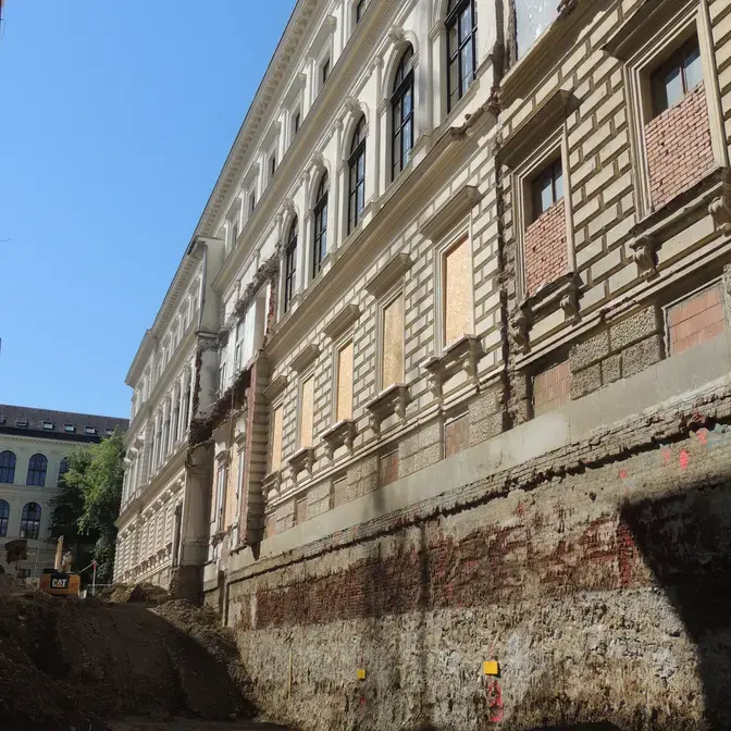 Unterfangungsarbeiten von Keller