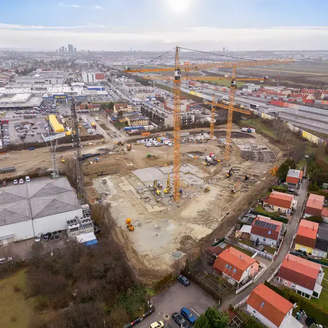 Keller Grundbau bei der Ausführung der Arbeiten für den anschließenden Hochbau