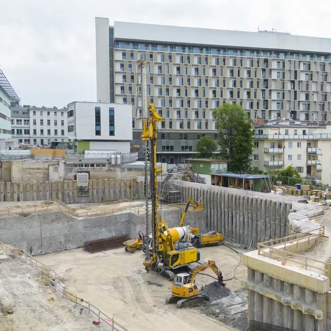 Baugrubensicherung von Keller