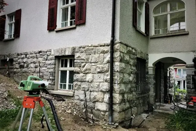 Stabilisierungsarbeiten mittels Minifrac in Feldkirch