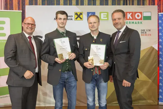Patrick Ruprechter mit der "Stars of Styria"-Auszeichnung