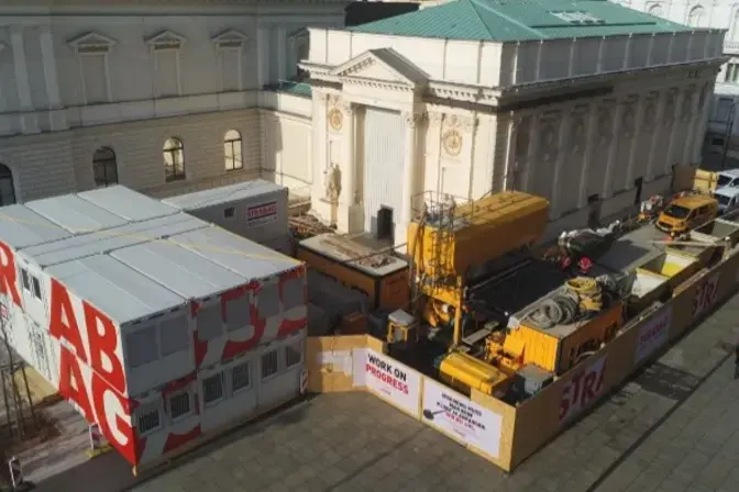 Keller Grundbau unterstuetzt beim Bau der Kinderoper im Kuenstlerhaus in Wien