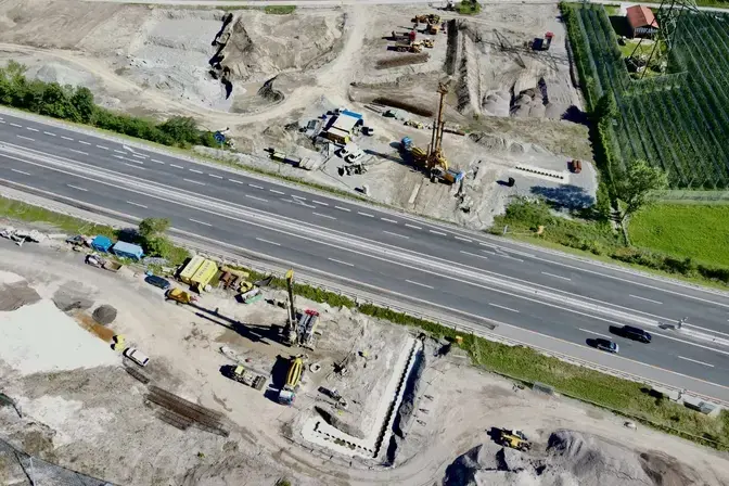 Ausführung der Arbeiten beim Projekt Innstufe Imst-Haiming - Querung A12 durch Keller Grundbau