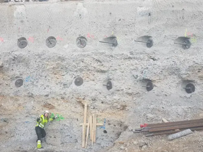 Female Keller project manager on site