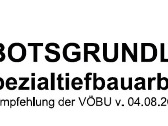 Angebotsgrundlagen Spezialtiefbau 2022