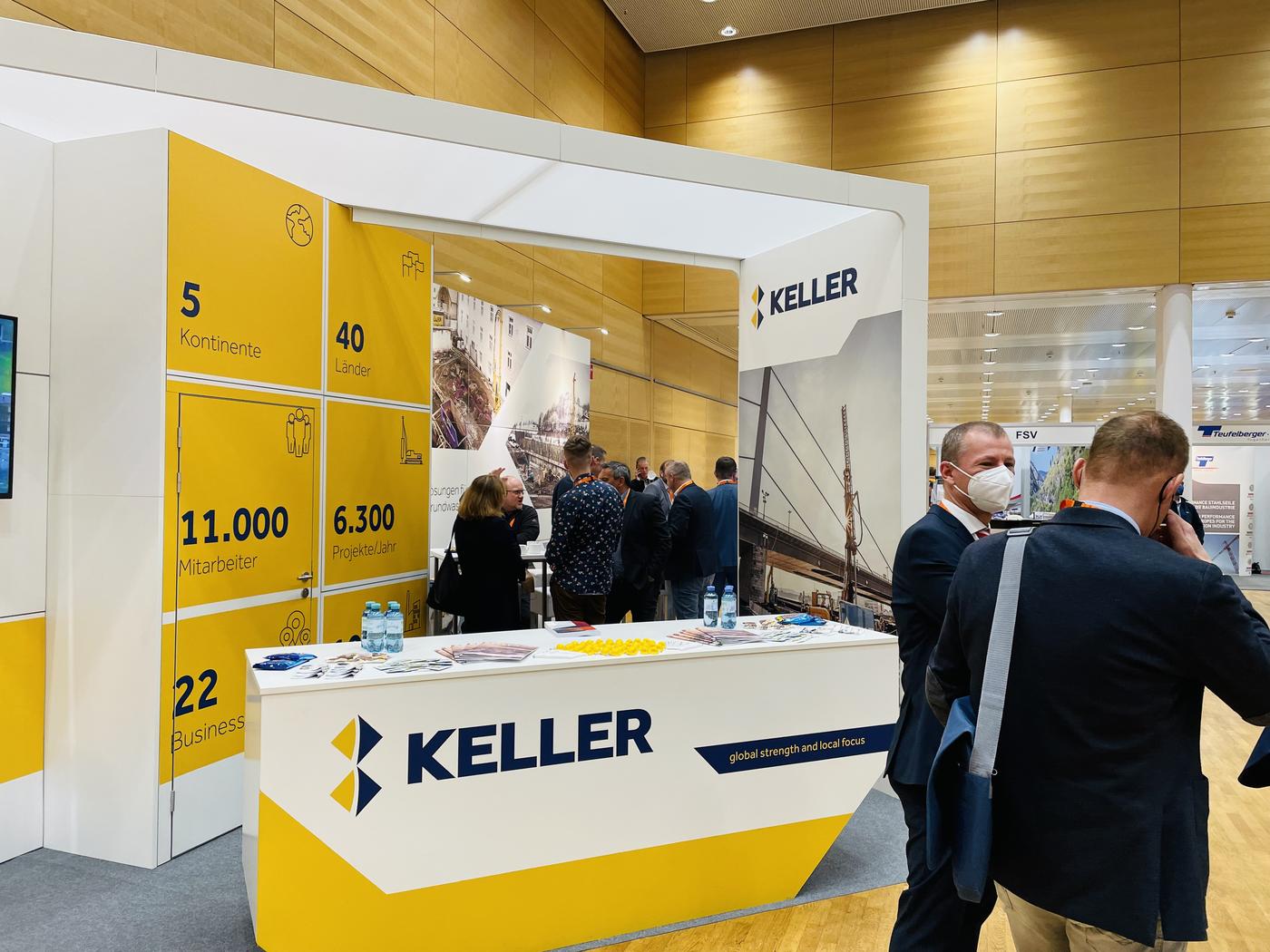 Keller Grundbau bei der Vöbu Fair / ÖGT während der Pause 2022