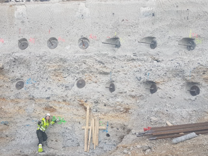 Female Keller project manager on site