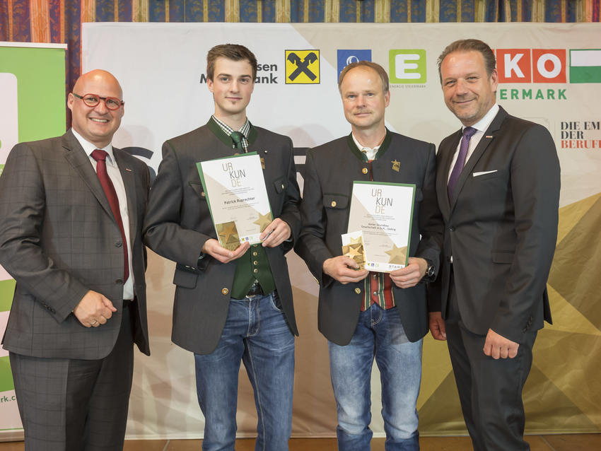 Patrick Ruprechter mit der "Stars of Styria"-Auszeichnung