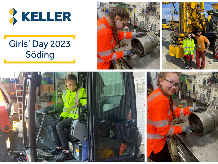 Keller Grundbau Girls' Day 2023 Soeding