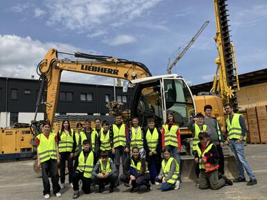 Berufserlebnistag 2025 NMS Bärnbach bei Keller Grundbau in Söding