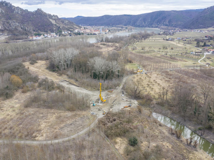 Life+ Auenwildnis Wachau - Keller Bohrpfahlarbeiten